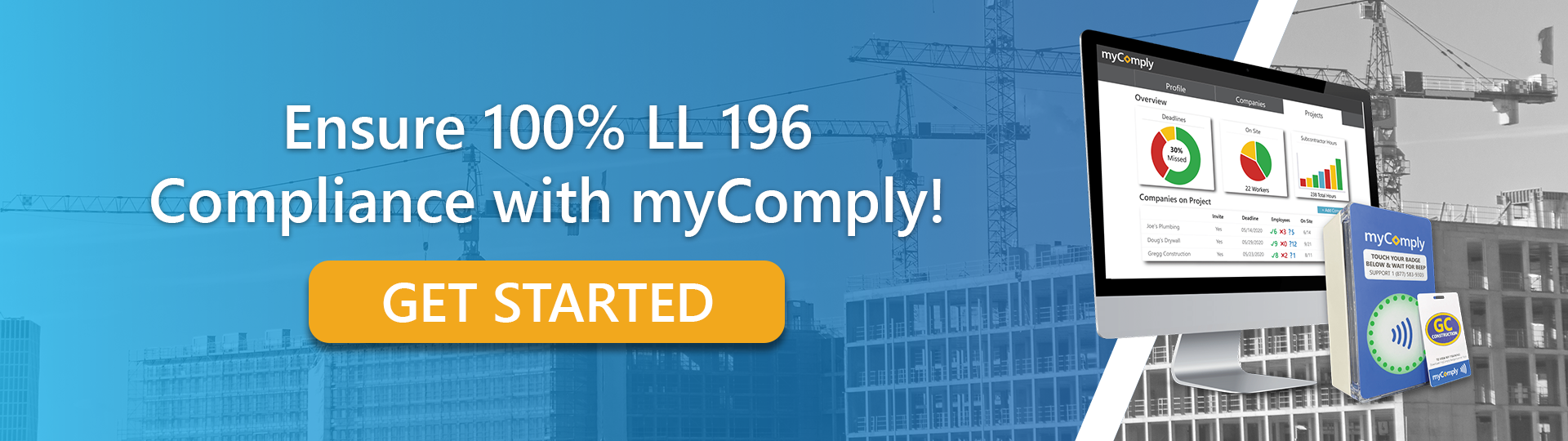 Ensure 100% LL 196 Compliance with myComply